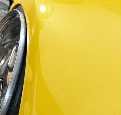 Paintwork improvement after receiving a paint enhancement detail